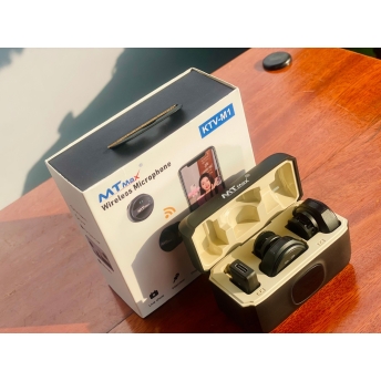 Wireless Microphone KTV-M1 -  Micro Cài Áo Không Dây Hoàn Hảo Cho Mọi Sự Kiện - Chống Ồn, Chống Nhiễu, Lọc Tạp Âm Thông Minh - Kết Nối Không Dây, Có Dây Đa Dạng