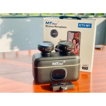 Wireless Microphone KTV-M1 -  Micro Cài Áo Không Dây Hoàn Hảo Cho Mọi Sự Kiện - Chống Ồn, Chống Nhiễu, Lọc Tạp Âm Thông Minh - Kết Nối Không Dây, Có Dây Đa Dạng