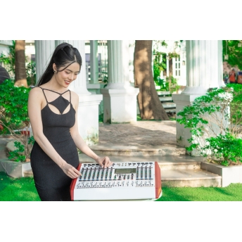 Mixer Cao Cấp Liên Công Suất MTMAX F25Pro 12 Đường Line Công Suất 950W + 950W 7 Band Equalizer Mượt Mà 99 Hiệu Ứng Chuyên Nghiệp DSP Bluetooth 5.0 Nguồn Điện Phantom + 48V Chất Lượng Cao