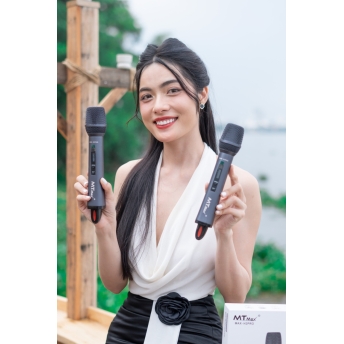 Micro Không Dây Cao Cấp MTMAX H2PRO - Cao Cấp Với Khả Năng Pin Nam Châm Hút Tự Động Sạc. Khả Năng Bắt Sóng Cao 50 - 100M, Chuyên Dùng Cho Karaoke Gia Đình, Phòng Trà, Quán Bar, Bảo Hành 12 Tháng