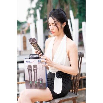 Micro Cao Cấp MTMAX K50PRO - Micro Karaoke Không Dây Đa Năng Sử Dụng Cho Tất Loại Loa Kéo, Vang, Amply Thiết Kế Mới Lạ Siêu Đẹp Bắt Sóng Xa Đến 100M Bảo Hành 12 Tháng