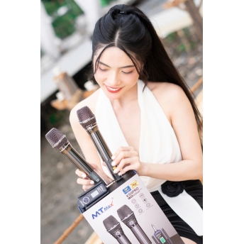 Micro Cao Cấp MTMAX K50PRO - Micro Karaoke Không Dây Đa Năng Sử Dụng Cho Tất Loại Loa Kéo, Vang, Amply Thiết Kế Mới Lạ Siêu Đẹp Bắt Sóng Xa Đến 100M Bảo Hành 12 Tháng