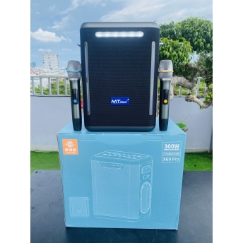 Loa Xách Tay Bluetooth 5.3 MTMAX X69 Pro, Công Suất 300W Mạnh Mẽ, Cho Âm Thanh Sống Động, Chân Thật, Tích Hợp Công Nghệ Chống Nước IPX6, DSP Cho Âm Thanh Chuẩn, Thích Hợp Giải Trí Gia Đình, Phòng Trà,...