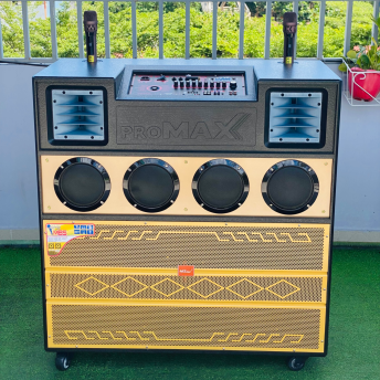 Loa Kéo Di Động MTMAX BK819Plus, Công Suất Cực Khủng 1000W, Hệ Thống 2 Bass Đôi 40, 4 Trung, 2 Treble, Âm Thanh Cực Khủng, Kèm 2 Micro Không Dây Cao Cấp, Chuyên Karaoke Không Gian Lớn, Quán Bar