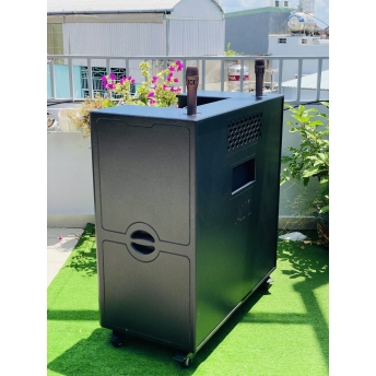 Loa Kéo Di Động MTMAX BK819Plus, Công Suất Cực Khủng 1000W, Hệ Thống 2 Bass Đôi 40, 4 Trung, 2 Treble, Âm Thanh Cực Khủng, Kèm 2 Micro Không Dây Cao Cấp, Chuyên Karaoke Không Gian Lớn, Quán Bar