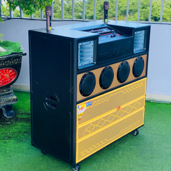 Loa Kéo Di Động MTMAX BK819Plus, Công Suất Cực Khủng 1000W, Hệ Thống 2 Bass Đôi 40, 4 Trung, 2 Treble, Âm Thanh Cực Khủng, Kèm 2 Micro Không Dây Cao Cấp, Chuyên Karaoke Không Gian Lớn, Quán Bar