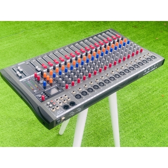Mixer MTMAX KT16 Cao Cấp Với 16 Đường Line Chuyên Nâng Cấp Loa Kéo, Dàn Karaoke, Sân Khấu, Hội Nghị, Bữa Tiệc Tặng Dây Canon Ra Hoa Sen