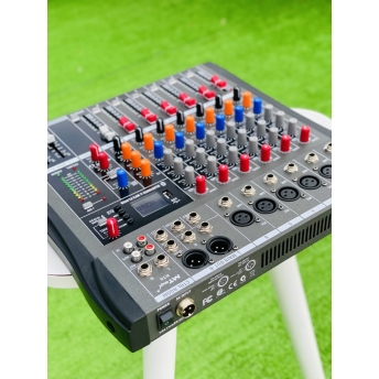 Mixer MTMAX KT6 Cao Cấp Với 6 Đường Line Chuyên Nâng Cấp Loa Kéo, Dàn Karaoke, Sân Khấu, Hội Nghị, Bữa Tiệc Tặng Dây Canon Ra Hoa Sen