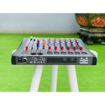 Mixer MTMAX KT6 Cao Cấp Với 6 Đường Line Chuyên Nâng Cấp Loa Kéo, Dàn Karaoke, Sân Khấu, Hội Nghị, Bữa Tiệc Tặng Dây Canon Ra Hoa Sen