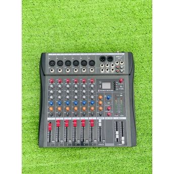 Mixer MTMAX KT6 Cao Cấp Với 6 Đường Line Chuyên Nâng Cấp Loa Kéo, Dàn Karaoke, Sân Khấu, Hội Nghị, Bữa Tiệc Tặng Dây Canon Ra Hoa Sen
