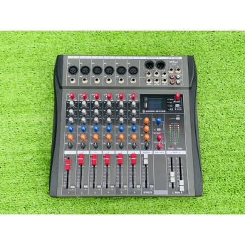 Mixer MTMAX KT6 Cao Cấp Với 6 Đường Line Chuyên Nâng Cấp Loa Kéo, Dàn Karaoke, Sân Khấu, Hội Nghị, Bữa Tiệc Tặng Dây Canon Ra Hoa Sen