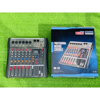 Mixer MTMAX KT6 Cao Cấp Với 6 Đường Line Chuyên Nâng Cấp Loa Kéo, Dàn Karaoke, Sân Khấu, Hội Nghị, Bữa Tiệc Tặng Dây Canon Ra Hoa Sen