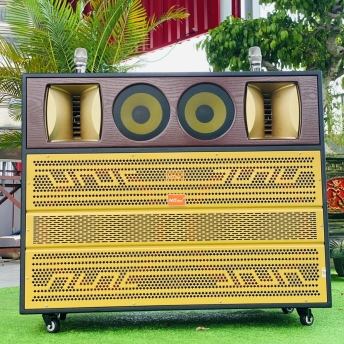 Loa Kéo Cao Cấp MTMAX E5PRO, Trang Bị Bass Đôi 50, 2 Trung, 2 Treble, Công Suất Mạnh Mẽ 1300W, Kèm 2 Micro Không Dây Đa Năng, Chống Hú, Bảo Hành 12 Tháng