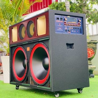 Loa Kéo Cao Cấp MTMAX E5PRO, Trang Bị Bass Đôi 50, 2 Trung, 2 Treble, Công Suất Mạnh Mẽ 1300W, Kèm 2 Micro Không Dây Đa Năng, Chống Hú, Bảo Hành 12 Tháng