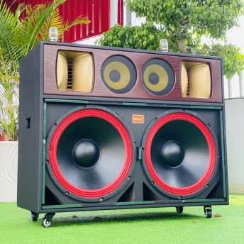 Loa Kéo Cao Cấp MTMAX E5PRO, Trang Bị Bass Đôi 50, 2 Trung, 2 Treble, Công Suất Mạnh Mẽ 1300W, Kèm 2 Micro Không Dây Đa Năng, Chống Hú, Bảo Hành 12 Tháng