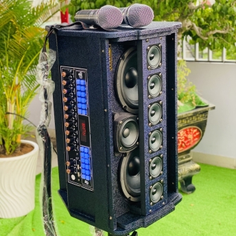 Loa Xách Tay Bluetooth HD 2288, Hệ Thống 2 Bass Đôi 16, 6 Treble, 1 Trung, Công Suất Cực Đại 300W, Âm Thanh Mạnh Mẽ, Chất Âm Trong, Kèm 2 Micro Không Dây Chống Hú, Bắt Sóng Nhạy, Hút Âm Tốt