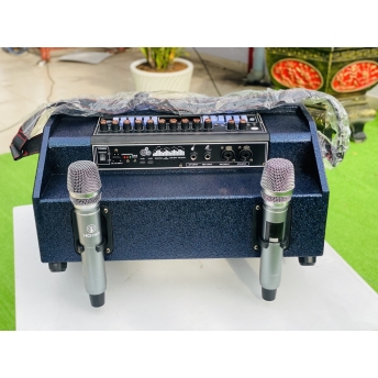 Loa Xách Tay Bluetooth HD 2288, Hệ Thống 2 Bass Đôi 16, 6 Treble, 1 Trung, Công Suất Cực Đại 300W, Âm Thanh Mạnh Mẽ, Chất Âm Trong, Kèm 2 Micro Không Dây Chống Hú, Bắt Sóng Nhạy, Hút Âm Tốt