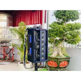 Loa Xách Tay Bluetooth HD 2288, Hệ Thống 2 Bass Đôi 16, 6 Treble, 1 Trung, Công Suất Cực Đại 300W, Âm Thanh Mạnh Mẽ, Chất Âm Trong, Kèm 2 Micro Không Dây Chống Hú, Bắt Sóng Nhạy, Hút Âm Tốt