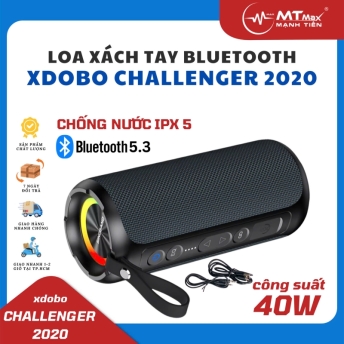 Loa Xách Tay Bluetooth Xdobo Challenger 2020 Công Suất 40W, Kết Nối Bluetooth 5.3, Công Nghệ Chống Nước IPX5 Hiện Đại, Pin Lâu Thoải Mái Nghe Nhạc, Xem Phim Trong Nhiều Giờ