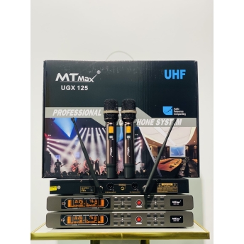 Micro Đầu Thu Cao Cấp Chính Hãng MTMAX UGX125 Sóng UHF, Chất Âm Sáng, Bắt Âm Tốt, Sơn Phủ Nano Chất Lượng Cao, Bắt Sóng Xa Trên 30m, Phù Hợp Giải Trí Đa Chức Năng