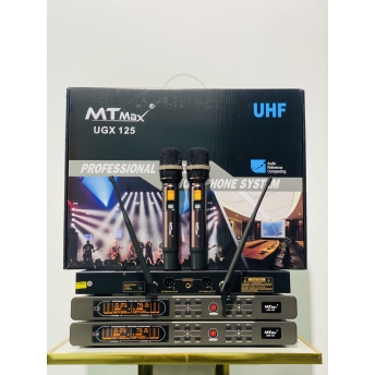 Micro Đầu Thu Cao Cấp Chính Hãng MTMAX UGX125 Sóng UHF, Chất Âm Sáng, Bắt Âm Tốt, Sơn Phủ Nano Chất Lượng Cao, Bắt Sóng Xa Trên 30m, Phù Hợp Giải Trí Đa Chức Năng