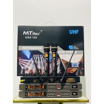 Micro Đầu Thu Cao Cấp Chính Hãng MTMAX UGX125 Sóng UHF, Chất Âm Sáng, Bắt Âm Tốt, Sơn Phủ Nano Chất Lượng Cao, Bắt Sóng Xa Trên 30m, Phù Hợp Giải Trí Đa Chức Năng