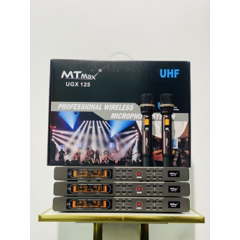 Micro Đầu Thu Cao Cấp Chính Hãng MTMAX UGX125 Sóng UHF, Chất Âm Sáng, Bắt Âm Tốt, Sơn Phủ Nano Chất Lượng Cao, Bắt Sóng Xa Trên 30m, Phù Hợp Giải Trí Đa Chức Năng