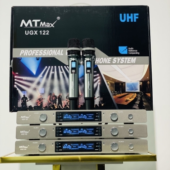 Micro Đầu Thu Cao Cấp Chính Hãng MTMAX UGX122 Sóng UHF, Chất Âm Trong Trẻo, Sơn Phủ Nano Chất Lượng Cao