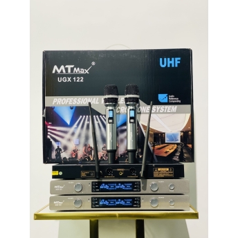 Micro Đầu Thu Cao Cấp Chính Hãng MTMAX UGX122 Sóng UHF, Chất Âm Trong Trẻo, Sơn Phủ Nano Chất Lượng Cao