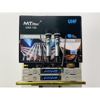 Micro Đầu Thu Cao Cấp Chính Hãng MTMAX UGX122 Sóng UHF, Chất Âm Trong Trẻo, Sơn Phủ Nano Chất Lượng Cao