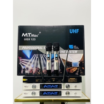 Micro Đầu Thu Cao Cấp Chính Hãng MTMAX UGX123 Tích Hợp Sóng UHF Cho Âm Thanh Ổn Định, Bắt Sóng Siêu Xa Lớp Phủ Nano Cao Cấp, Phù Hợp Karaoke Gia Đình, Hội Nghị, Quán Bar