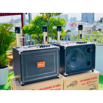 Loa Xách Tay Bluetooth MTMAX AT-T9 Plus Công Suất 150 - 200W, Bass 20, 1 Treble Cho Âm Thanh Mạnh Mẽ, Căng Ấm, Kèm 2 Micro Không Dây Cao Cấp, Chống Rè, Hú Hiệu Quả, Bảo Hành 12 Tháng