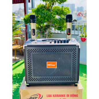 Loa Xách Tay Bluetooth MTMAX AT-T9 Plus Công Suất 150 - 200W, Bass 20, 1 Treble Cho Âm Thanh Mạnh Mẽ, Căng Ấm, Kèm 2 Micro Không Dây Cao Cấp, Chống Rè, Hú Hiệu Quả, Bảo Hành 12 Tháng