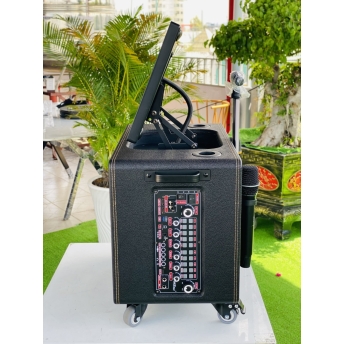 Loa Màn Hình Cao Cấp MTMAX 261 Pro Bass 26, 2 Trung, 2 Treble, Màn Hình 18 Inch, Công Suất Mạnh Mẽ Lên Đến 400W, Kèm 2 Micro Không Dây Bắt Sóng Xa