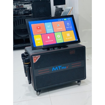 Loa Màn Hình Cao Cấp MTMAX 262 Pro Màn Hình 21 Inch Sắc Nét Bass 30, 2 Trung, 2 Treble Công Suất Lên Đến 500W, Kèm 2 Micro Không Dây Hát Karaoke, Đám Cưới