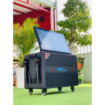 Loa Màn Hình Cao Cấp MTMAX 262 Pro Màn Hình 21 Inch Sắc Nét Bass 30, 2 Trung, 2 Treble Công Suất Lên Đến 500W, Kèm 2 Micro Không Dây Hát Karaoke, Đám Cưới