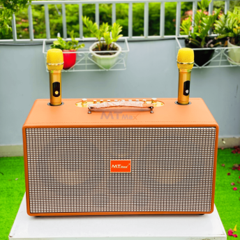 Loa Xách Tay Bọc Da Cao Cấp MTMAX VB-89 Pro Công Suất Lên Đến 500W, Bass 20, 1 Trung, 1 Treble, Kèm 2 Micro Không Dây Chống Hú