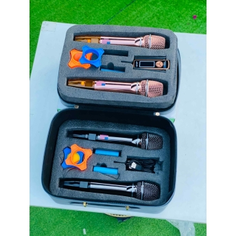 Bộ 4 Micro Không Dây Đa Năng MTMAX K72 - Hút Âm Tốt, Chống Hú Hiệu Quả - Sạc Pin Ngay Trên Mic – Đầu Thu Xoay 90 Độ