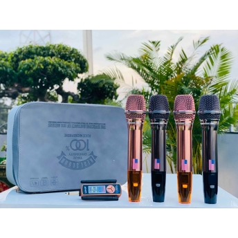 Bộ 4 Micro Không Dây Đa Năng MTMAX K72 - Hút Âm Tốt, Chống Hú Hiệu Quả - Sạc Pin Ngay Trên Mic – Đầu Thu Xoay 90 Độ