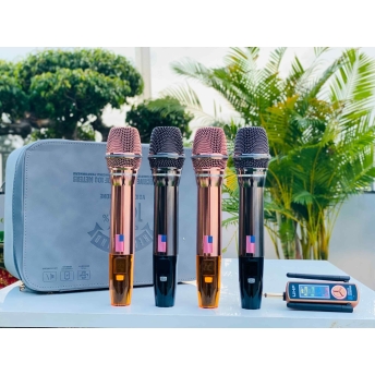 Bộ 4 Micro Không Dây Đa Năng MTMAX K72 - Hút Âm Tốt, Chống Hú Hiệu Quả - Sạc Pin Ngay Trên Mic – Đầu Thu Xoay 90 Độ