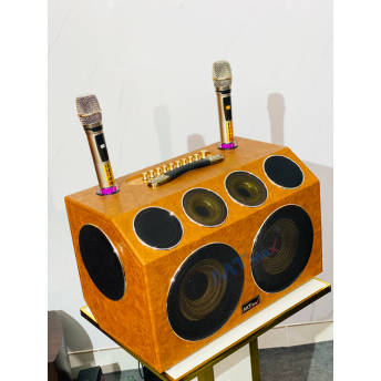 Loa Xách Tay Karaoke Bọc Da Cao Cấp MTMAX Y5 Pro Hệ Thống Bass Đôi 20, 8 Đường Tiếng Mạnh Mẽ, Tặng Kèm 2 Micro Không Dây Bắt Sóng Xa, Chống Hú, Karaoke Giải Trí Đa Năng