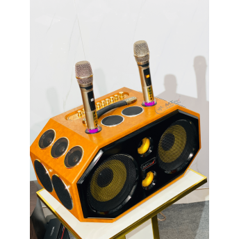 Loa Xách Tay Karaoke Bọc Da Cao Cấp MTMAX Y8 Pro Hệ Thống Bass Đôi 20, 16 Đường Tiếng Mạnh Mẽ, Tặng Kèm 2 Micro Không Dây Chống Hú, Hát Vang