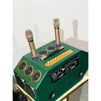 Loa Xách Tay Karaoke Bọc Da Cao Cấp MTMAX Y8 Pro Hệ Thống Bass Đôi 20, 16 Đường Tiếng Mạnh Mẽ, Tặng Kèm 2 Micro Không Dây Chống Hú, Hát Vang