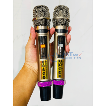 Loa Xách Tay Karaoke Bọc Da Cao Cấp MTMAX Y8 Pro Hệ Thống Bass Đôi 20, 16 Đường Tiếng Mạnh Mẽ, Tặng Kèm 2 Micro Không Dây Chống Hú, Hát Vang