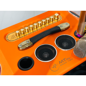 Loa Xách Tay Karaoke Bọc Da Cao Cấp MTMAX Y8 Pro Hệ Thống Bass Đôi 20, 16 Đường Tiếng Mạnh Mẽ, Tặng Kèm 2 Micro Không Dây Chống Hú, Hát Vang