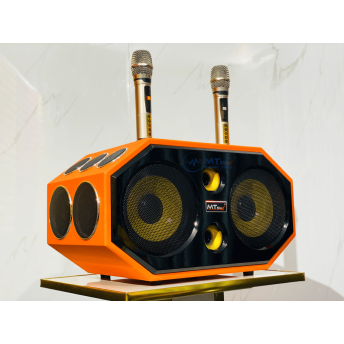 Loa Xách Tay Karaoke Bọc Da Cao Cấp MTMAX Y8 Pro Hệ Thống Bass Đôi 20, 16 Đường Tiếng Mạnh Mẽ, Tặng Kèm 2 Micro Không Dây Chống Hú, Hát Vang