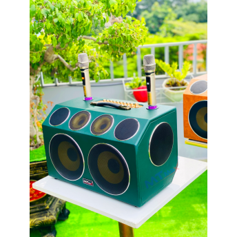 Loa Xách Tay Karaoke Bọc Da Cao Cấp MTMAX Y5 Pro Hệ Thống Bass Đôi 20, 8 Đường Tiếng Mạnh Mẽ, Tặng Kèm 2 Micro Không Dây Bắt Sóng Xa, Chống Hú, Karaoke Giải Trí Đa Năng