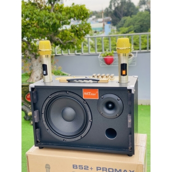 Loa Di Động Karaoke 10 Nút MTMAX B52+ Viền Sắt Bass20 Chỉnh Bass, Treble, Delay, Echo Đa Dạng Cổng Kết Nối Âm Thanh Chân Thực Chi Tiết