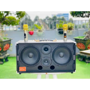 Loa Di Động Karaoke 6 Đường Tiếng MTMAX E9Pro Viền Sắt 8 Cạnh 6 Đường Tiếng Bass đôi 20 Chỉnh Bass, Treble, Delay, Echo Đa Dạng Cổng Kết Nối Âm Thanh Chân Thực Chi Tiết