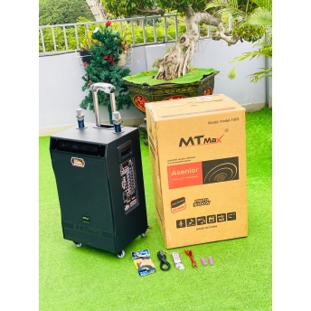 Loa Kéo Karaoke Cao Cấp MTMAX 1003 Hệ Thống Bass 40, 1 Trung,1 Treble,  Công Suất Cực Đại 1000W Chip DSP Siêu Hiện Đại, Kèm 2 Micro UHF Cao Cấp, Nâng Tone Giọng, Trong Trẻo